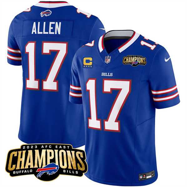 Men & Women & Youth Buffalo Bills #17 Josh Allen Blue 2023 F.U.S.E. AFC East Champions With 4-star C Ptach Stitched Jersey,We sell and wholesale Men & Women & Youth Buffalo Bills #17 Josh Allen Blue 2023 F.U.S.E. AFC East Champions With 4-star C Ptach Stitched Jersey on line form chian!